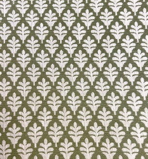 Kesha Latte Brown Leaf Patterned Upholstery Fabric