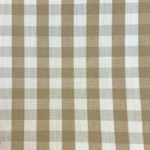 Dublin 02 Desized Brown Gingham Patterned Home Decor Fabric