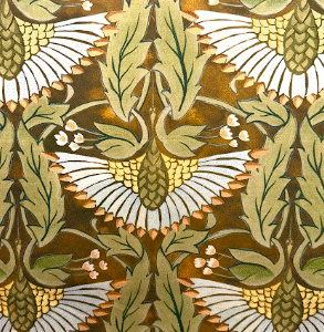Brookfield Bronze Floral Sateen Base Patterned Home Decor Fabric