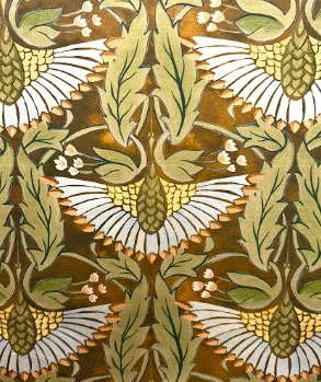 Brookfield Bronze Floral Sateen Base Patterned Home Decor Fabric