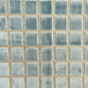 Close Quarters Sky Blue Latex Backing Geometric Textured Patterned Upholstery Fabric Select Home Collection By Swavelle