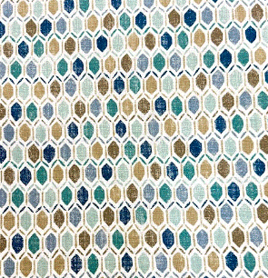 Uno Laguna Multi-Colored Geometrical Patterned Home Decor Fabric