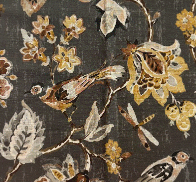 Indienne Cinder Pheasant Game Birds Yellow And Black Select Home Collection Patterned Home Decor Fabric By Swavelle