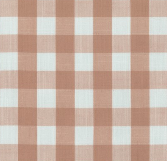 Dublin Square Blush Pink Gingham Patterned Home Decor Fabric
