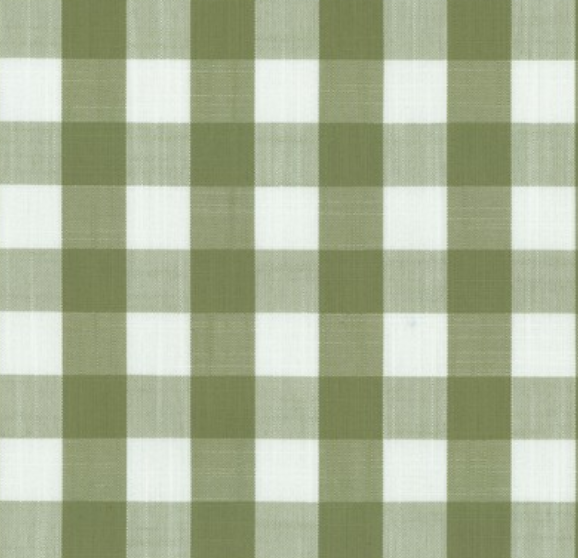 Dublin Square Willow Green Gingham Patterned Home Decor Fabric