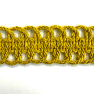 Braid GY207/17 Golden Yellow 1.5" Home Decor Tape Trim