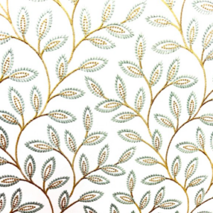 Swanson Haze Leaf Embroidery Patterned Home Decor Fabric