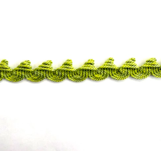 Scalloped Braid Lime Green MAR230/19 Home Decor Tape Trim