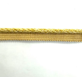 Rippled Sheen Lipcord Gold MAR310/12 1/4" Home Decor Tape Trim