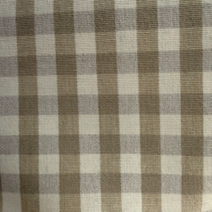 Chester Khaki Tan Gingham Home Decor Fabric