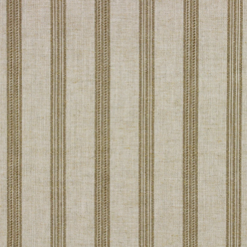Faustino Straw Beige And Tan Striped Patterned Upholstery Fabric Platinum Collection By Richloom