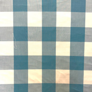 Seaside Rain Blue Gingham Patterned Home Decor Fabric