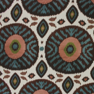 Kiyana Currant Aztec Patterned Multipurpose Fabric Platinum Collection By Richloom