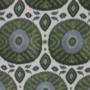 Kiyana Mineral Green Aztec Patterned Multipurpose Fabric Platinum Collection By Richloom
