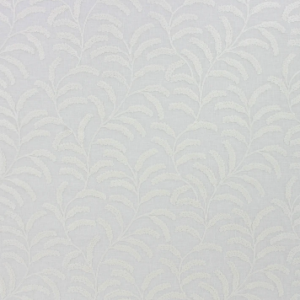 Verify Cream Sheer Leaf Patterned Drapery And Multipurpose Fabric Platinum Collection By Richloom