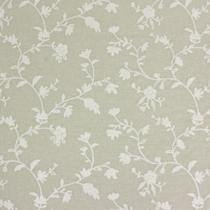 Kirian Parchment Sheer Leaf Patterned Drapery And Multipurpose Fabric Platinum Collection By Richloom