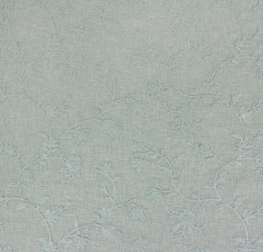 Kirian Aquatint Sheer Leaf Patterned Drapery And Multipurpose Fabric Platinum Collection By Richloom
