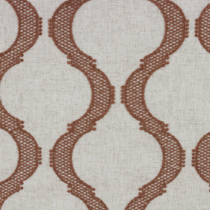 Colina Tearose Embroidery Patterned Multipurpose Fabric Platinum Collection By Richloom