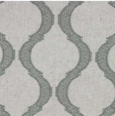 Colina Aquamarine Embroidery Patterned Multipurpose Fabric Platinum Collection By Richloom