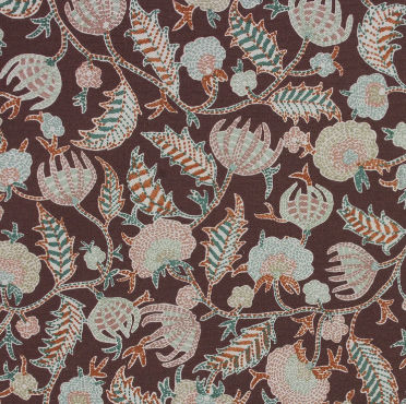 Berioska Currant Patterned Multipurpose Fabric Platinum Collection By Richloom