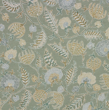 Berioska Cactus Patterned Multipurpose Fabric Platinum Collection By Richloom