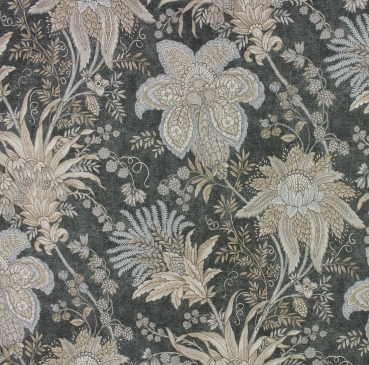 Haselhurst Graphite Patterned Multipurpose Fabric Platinum Collection By Richloom