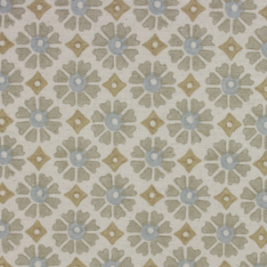 Motet Flax Floral Patterned Multipurpose Fabric Platinum Collection By Richloom