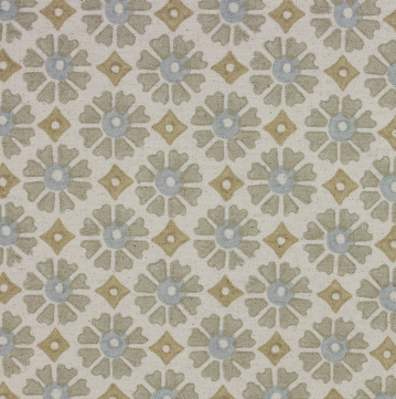 Motet Flax Floral Patterned Multipurpose Fabric Platinum Collection By Richloom