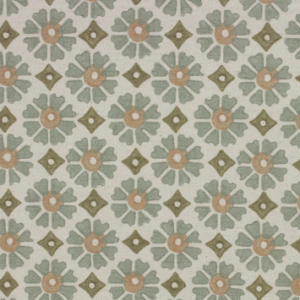 Motet Fresco Floral Patterned Multipurpose Fabric Platinum Collection By Richloom