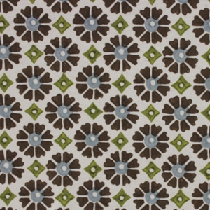 Motet Raisin Floral Patterned Multipurpose Fabric Platinum Collection By Richloom