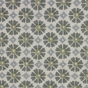 Motet Slate Blue Floral Patterned Multipurpose Fabric Platinum Collection By Richloom