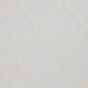 Gateaux Natural Cream Embroidered Drapery & Multipurpose Fabric Platinum Collection By Richloom
