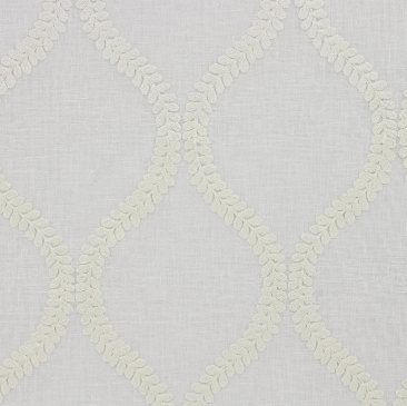 Gateaux Natural Cream Embroidered Drapery & Multipurpose Fabric Platinum Collection By Richloom