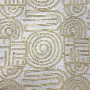 Clearwater Contemporary Embroidery Sand Patterned Home Decor Fabric