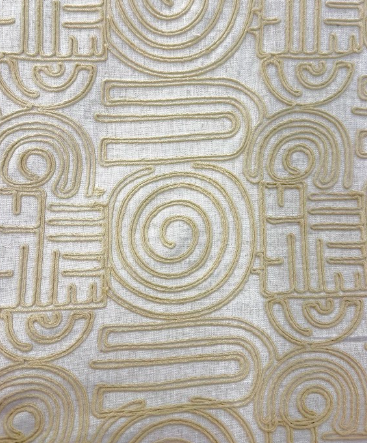 Clearwater Contemporary Embroidery Sand Patterned Home Decor Fabric