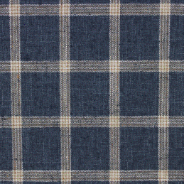 Lenderman Denim Square Patterned Upholstery Fabric Platinum Collection By Richloom