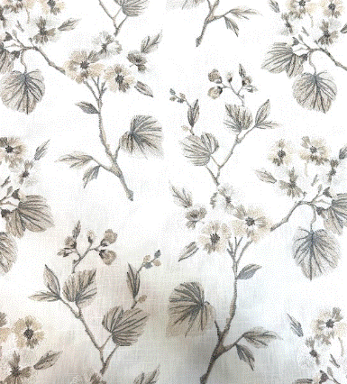 Oleander Sepia Embroidery Home Decor Fabric Select Home Collection By Swavelle